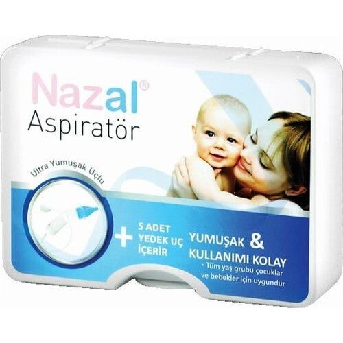 Mouche-bébé avec 5 embouts de rechange pour la congestion nasale de bébé
