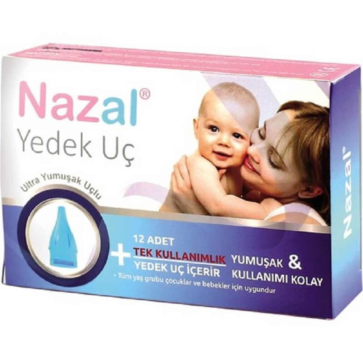 Nasal Aspirator Replacement Tips for Gentle Congestion Relief 12 Count