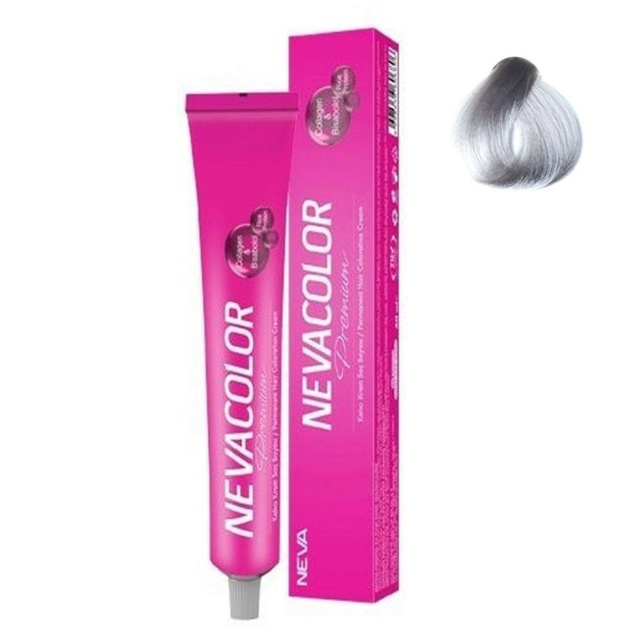 Coloration permanente pour cheveux Nevacolor 9-01 Argent pour une brillance intense 50 ml