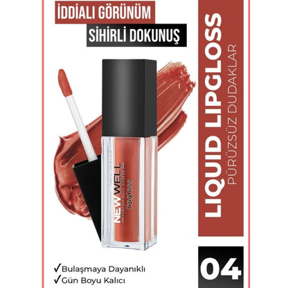 New Well Gloss à lèvres liquide mat longue tenue sans transfert 04