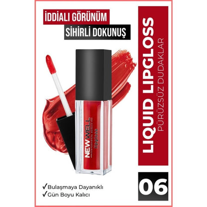 Brillant à lèvres liquide New Well n° 06 fini ultra-brillant 7 ml