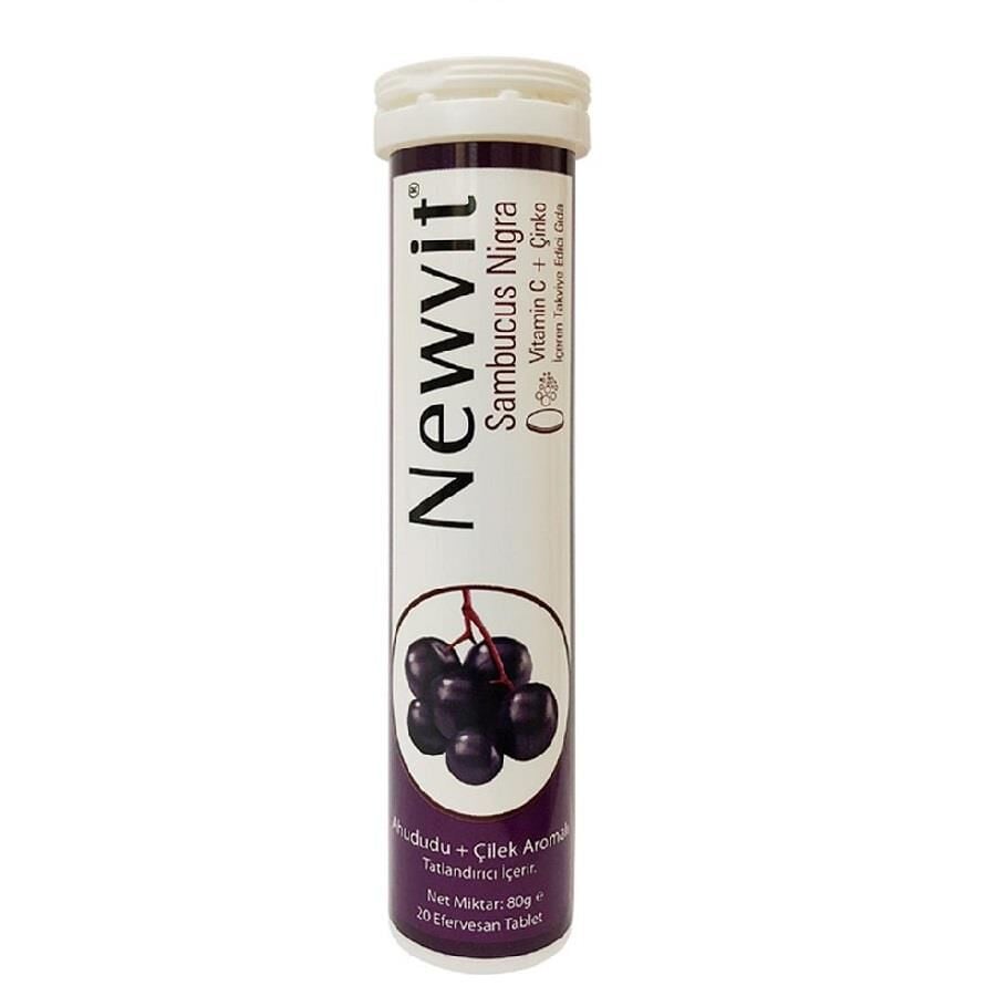 Newvit Sambucus Nigra Vitamine C, 20 comprimés