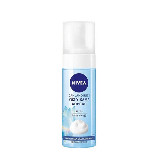 Mousse Nettoyante Rafraîchissante Nivea - Nettoyant Visage Doux pour Peau Normale, Fleur de Lotus, Hydratant, Nettoyant Quotidien, 150 ml