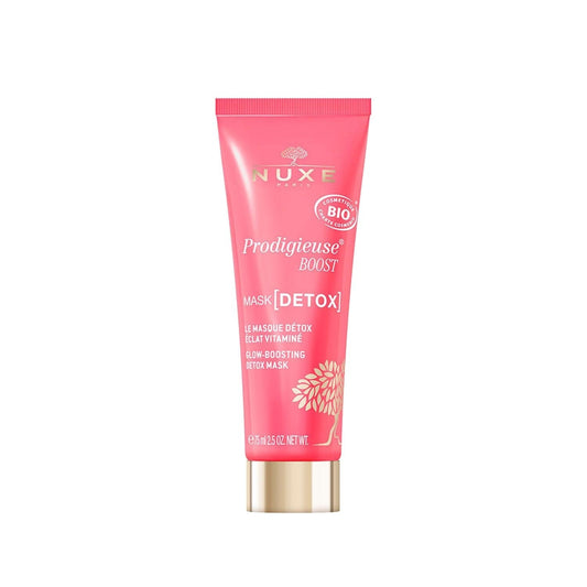 Masque Détox Éclat Nuxe Prodigieuse Boost : Masque visage végan pour une peau rayonnante et lumineuse - 75 ml