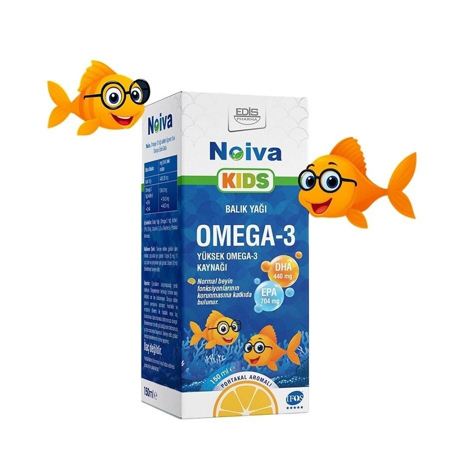 Noiva Kids Omega 3 Fish Oil Liquid Orange Flavor 150ml