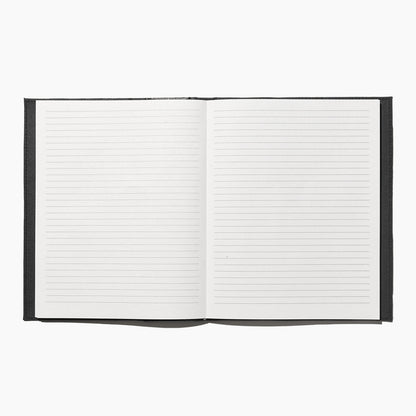 Cuaderno de piel rayado