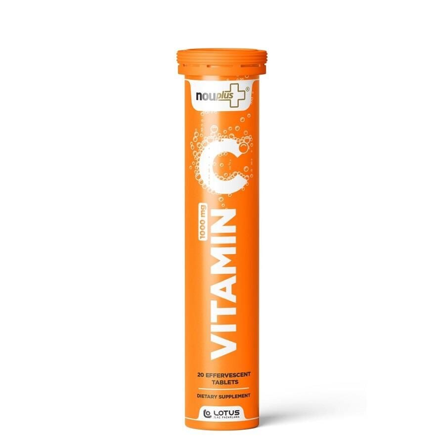 Complément quotidien en vitamine C 1000 mg Nouplus, 20 comprimés effervescents