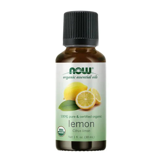 NOW ESSENTIAL OILS LEMON OIL ORGANIC - 30ML Massage Oil Pasteur Pharmacy