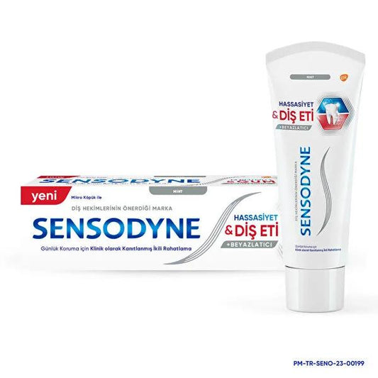 Sensodyne Sensibilidad y Encías Alivio Profundo - Clínicamente comprobada para dientes sensibles, salud de las encías y eliminación de placa