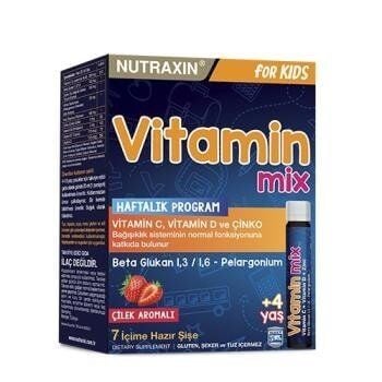 Nutraxin Vitamines pour enfants en doses liquides quotidiennes 7x25ml