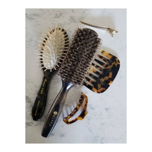 Hand Crafted Italian Made Paddle Hair Brush Hair Brush Pasteur Pharmacy Assorted collection