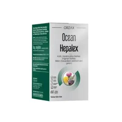 Ocean Hepalex: Soporte hepático avanzado y desintoxicación - Cardo mariano, alcachofa, diente de león, colina, suplemento antioxidante - 60 cápsulas blandas