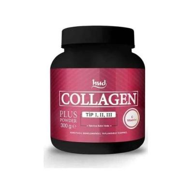 Polvo de colágeno Hud Collagen Plus 300g - Suplemento de colágeno hidrolizado con vitamina C para el antienvejecimiento y la salud de la piel, el cabello y las uñas