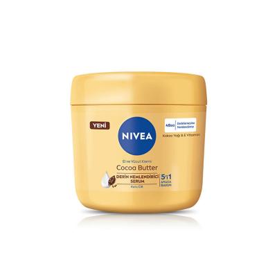 Crema Nivea Manteca de Cacao: Humectante intenso para piel seca con vitamina E - Loción para manos y cuerpo de 13.5 fl oz para una hidratación profunda y alivio