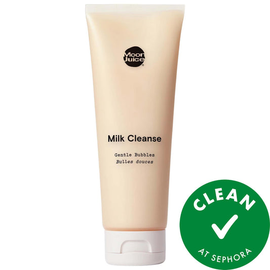 Limpiador Espumoso Suave Milk Cleanse - Limpiador facial vegano, hidratante y antioxidante para todo tipo de piel