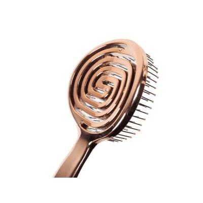 Brosse à cheveux Nascita 3D Flexi Kontrol - Brosse démêlante finition chrome pour cheveux bouclés