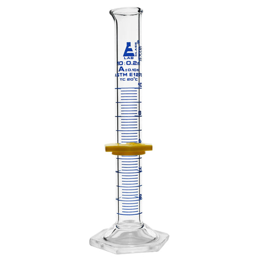 Class A Graduated Glass Cylinder, Single Scale, 10 mL Science & Laboratory Pasteur Pharmacy