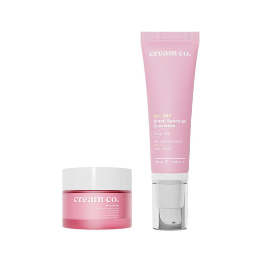 Duo crème solaire et hydratant Cream Co. - Soin hydratant SPF 50+ au fini velouté