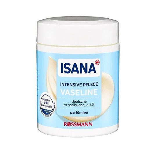 Vaselina hidratante para el cuidado corporal intensivo Isana - Vegana, sin fragancia, dermatológicamente testada