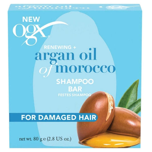 Shampoing solide OGX à l'huile d'argan du Maroc pour cheveux secs 80 g