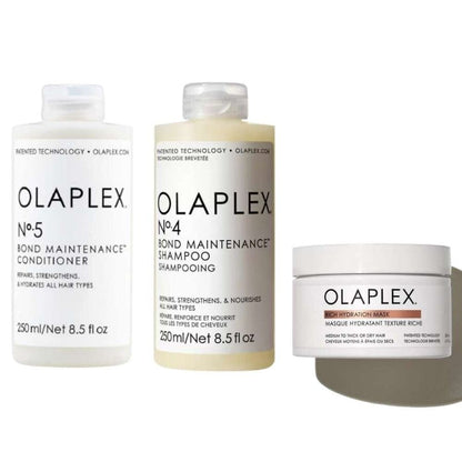 Ensemble de soins capillaires réparateurs et revitalisants Olaplex, 3 pièces