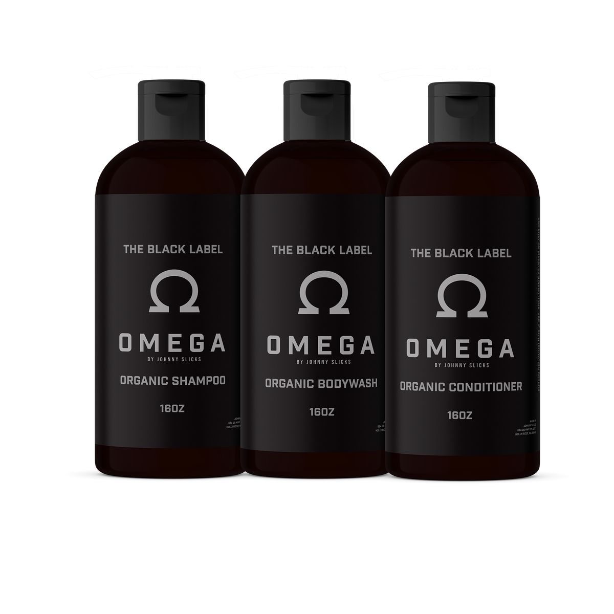 Johnny Slicks Black Label Shower Set Johnny Slicks Omega Liquid