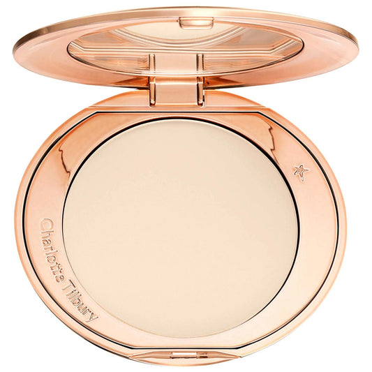 Poudre fixatrice Airbrush Flawless Finish Charlotte Tilbury édition Nouvel An lunaire – Contrôle la brillance, végane, non testée sur les animaux, longue tenue, estompe les imperfections
