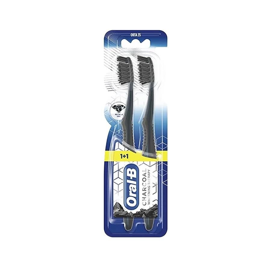 Oral-B Charcoal Whitening Therapy Toothbrush 2 Pack