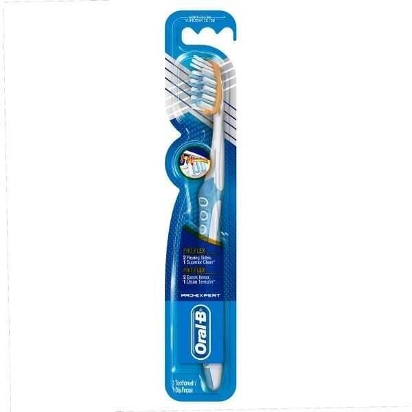 Brosse à dents Oral-B Pro-Flex Clinic 38 souple pour éliminer la plaque dentaire, 1 unité