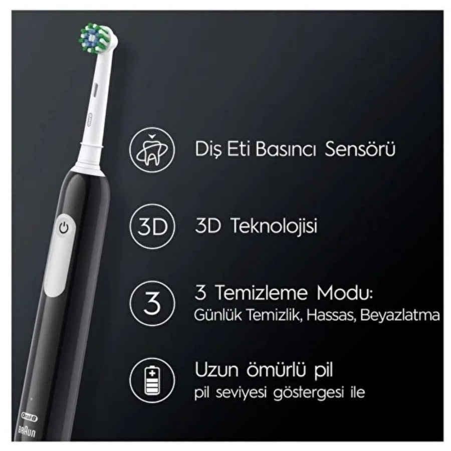 Cepillo de dientes recargable Oral-B Pro Series 1 con estuche de viaje negro