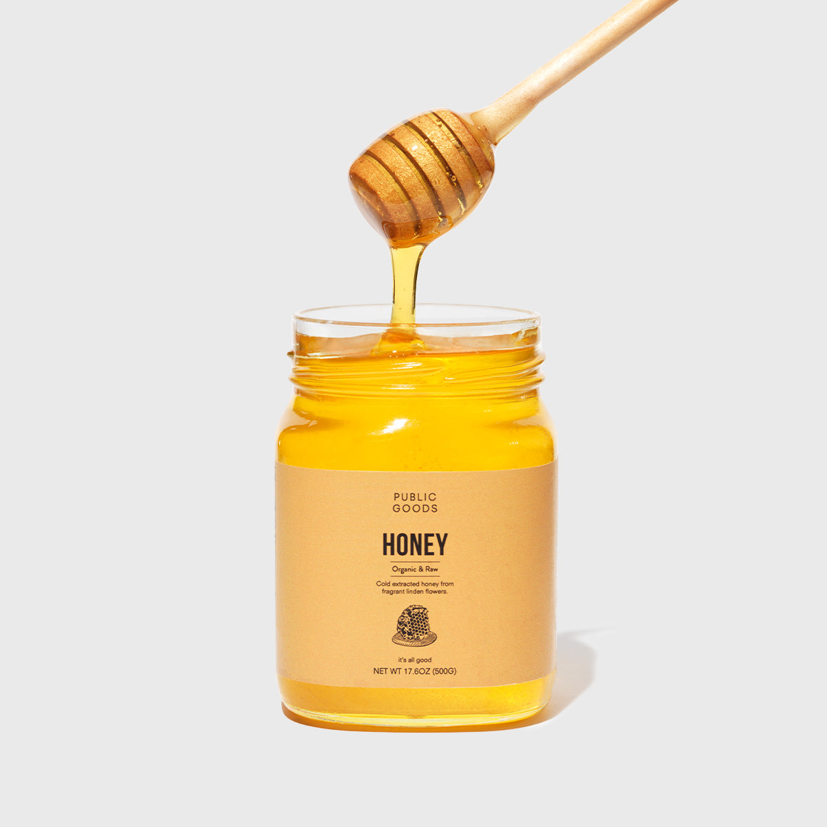 Organic Linden Flower Raw Honey Grocery Public Goods