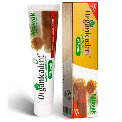 Dentifrice naturel au miswak Organicadent pour un soin quotidien 75 ml