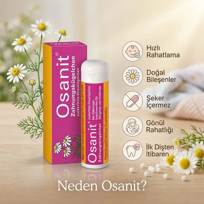 Gránulos homeopáticos para la dentición Osanit para un alivio calmante 7.5g