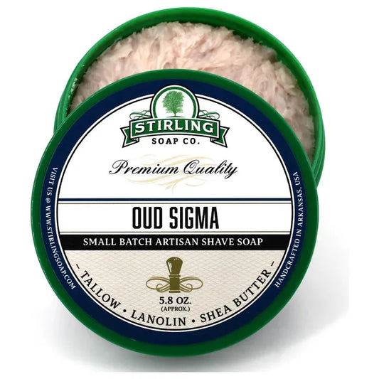 Stirling Soap Co. Oud Sigma Shaving Collection Shaving Set Pasteur Pharmacy Shaving Soap 5.8 oz