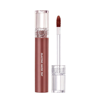 rom&nd Glasting Water Tint : Gloss à lèvres Woody Sunset - Couleur intense, hydratant, non collant, fini brillant