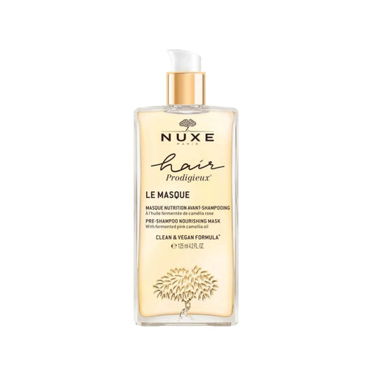 Nuxe Hair Prodigieux : Masque nutrition avant-shampoing - Nourrit intensément, répare les cheveux secs et abîmés aux huiles naturelles de camélia, macadamia et jojoba