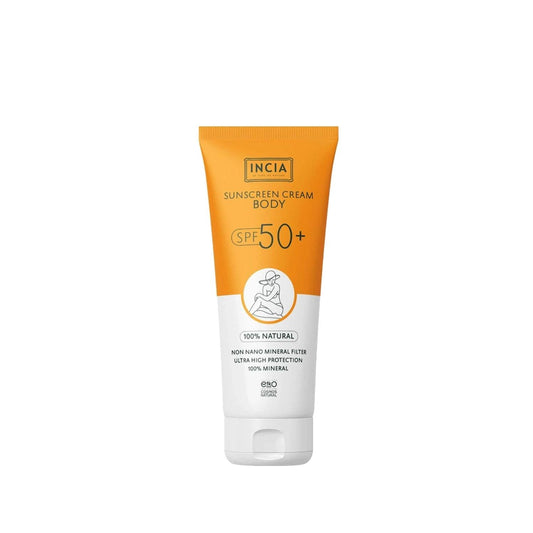 INCIA Natural Sunscreen for Body 50+ SPF - 100% Organic & Chemical-Free, 5.07 fl oz