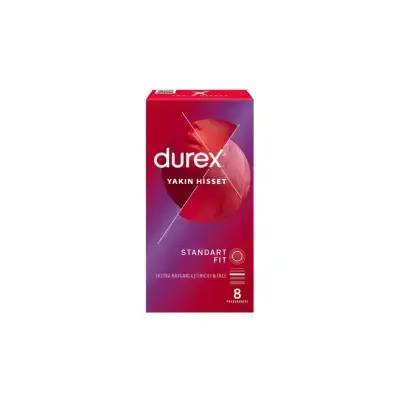 Préservatifs Durex Close Feel Standard Fit, boîte de 8 : Sensibilité accrue, protection fiable contre les IST, confort et sécurité