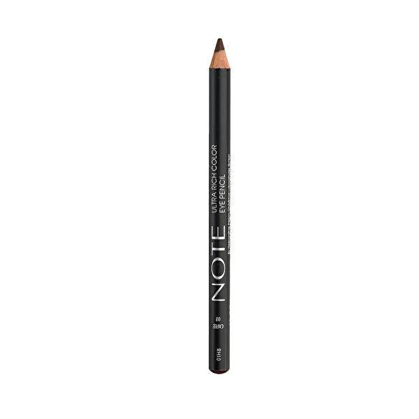 Note Cosmetics Ultra Rich Coffee Eye Pencil: Intense Color, Semi-Matte Kajal Eyeliner for Smoky Eyes - Define & Highlight