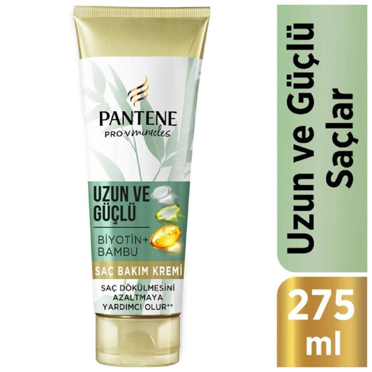 Acondicionador Pantene Biotina y Bambú para fortalecer el cabello 275ml