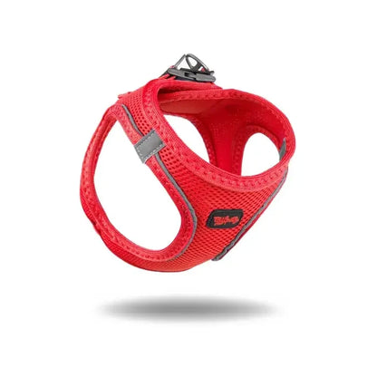 Harnais pour chien TailPetz Air-Mesh, confort respirant, rouge P.