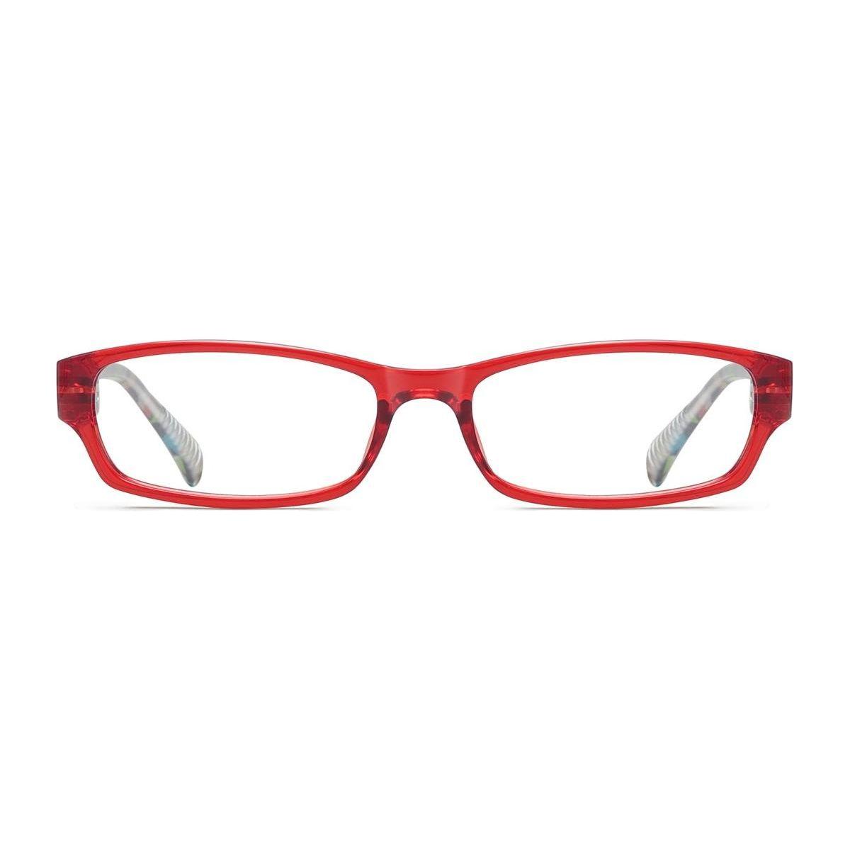 PcFao | Frame Only & No Prescription Eyeglasses Pasteur Pharmacy Red Frame Only