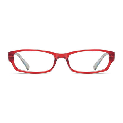 PcFao | Frame Only & No Prescription Eyeglasses Pasteur Pharmacy Red Frame Only
