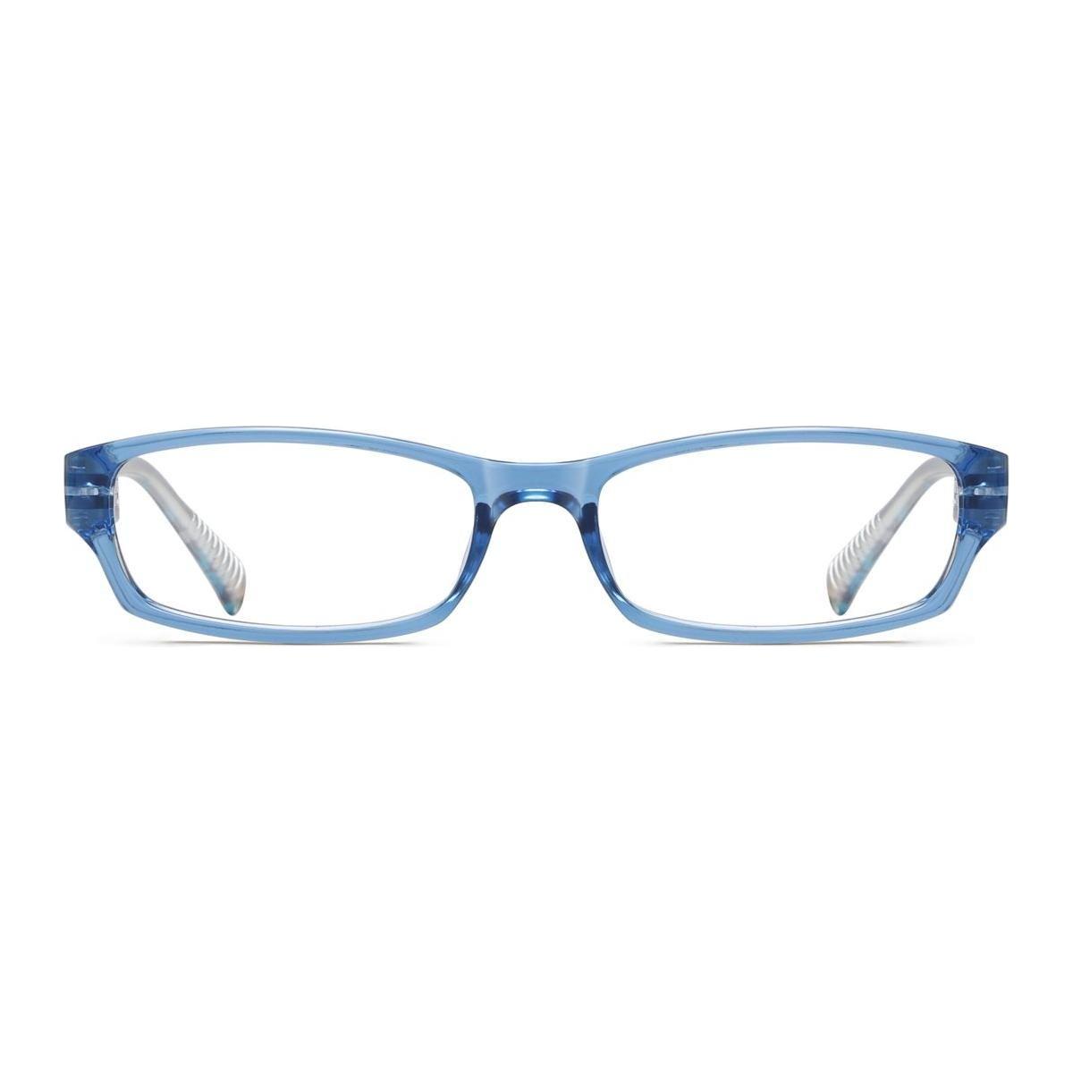 PcFao | Frame Only & No Prescription Eyeglasses Pasteur Pharmacy Blue Frame Only