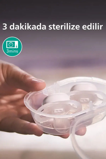 Sucettes Philips Avent Ultra Start Nuit 0-2 mois, lot de 2
