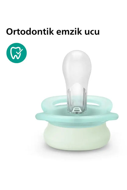 Sucettes Philips Avent Ultra Start Nuit 0-2 mois, lot de 2