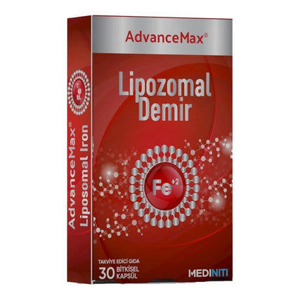 Advancemax Hierro Liposomal - 30 cápsulas | Hierro y vitamina C