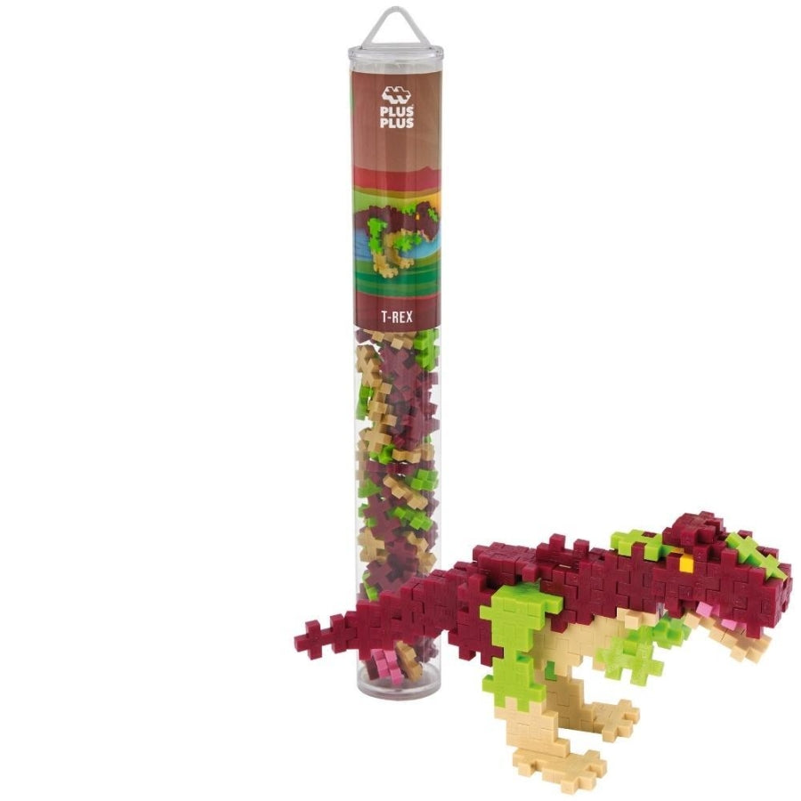 Kit de construction Plus-Plus 100 pièces T-Rex pour jeu créatif