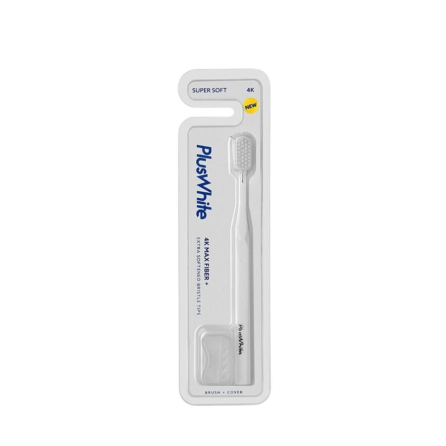 Plus White 4K Max Fiber Toothbrush for Deep Cleaning White