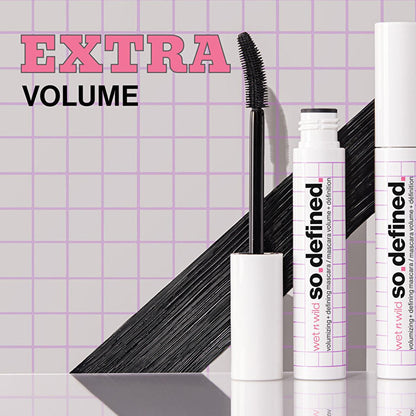 Máscara de pestañas Mega So Define Volumizing de wet n wild: volumen espectacular, definición y vitamina E para la salud de las pestañas